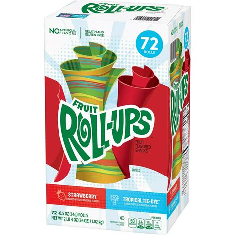 Fruit Roll-Ups were introduced in test markets in 1980 and nationally in 1983. 1989–1994 [] BETTER LOGO NEEDED: Strawberry variant . Fruit Roll-Ups Factory . 1994–1997 [] 1994–1995 [] BETTER LOGO NEEDED: Fruit Roll-Ups Factory . 1995–1997 [] Fruit Roll-Ups Factory . 1997–1998 [] BETTER LOGO NEEDED: